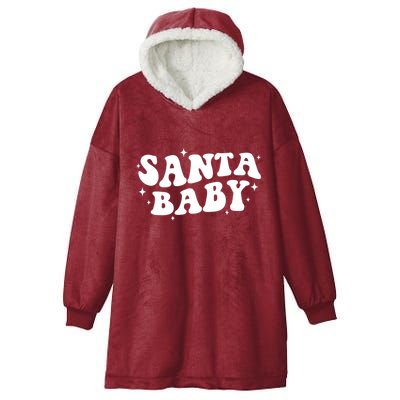 Santa Baby Cute Christmas Xmas Funny Hooded Wearable Blanket