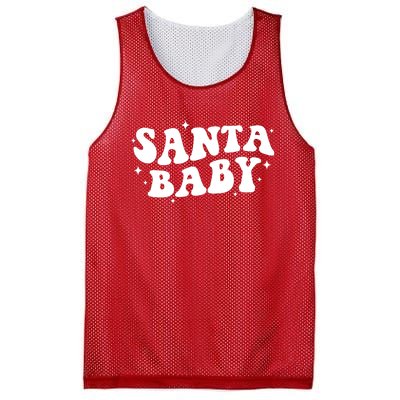 Santa Baby Cute Christmas Xmas Funny Mesh Reversible Basketball Jersey Tank