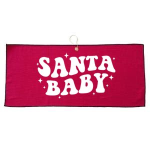 Santa Baby Cute Christmas Xmas Funny Large Microfiber Waffle Golf Towel