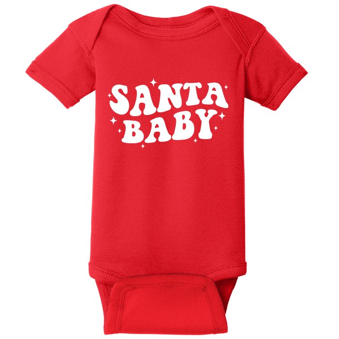 Santa Baby Cute Christmas Xmas Funny Baby Bodysuit