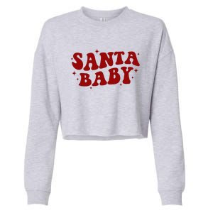 Santa Baby Cute Christmas Xmas Funny Cropped Pullover Crew