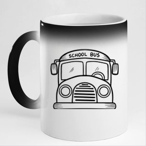 School Bus Costume Halloween Costume 11oz Black Color Changing Mug