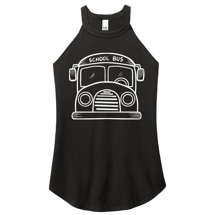 School Bus Costume Halloween Costume Women's Perfect Tri Rocker Tank