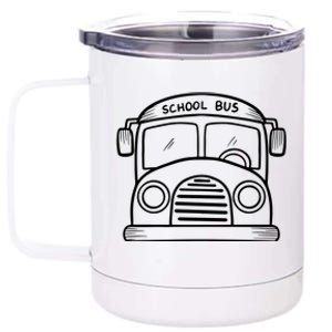 School Bus Costume Halloween Costume 12 oz Stainless Steel Tumbler Cup