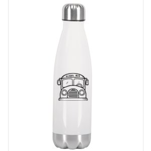 School Bus Costume Halloween Costume Stainless Steel Insulated Water Bottle