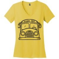 School Bus Costume Halloween Costume Women's V-Neck T-Shirt