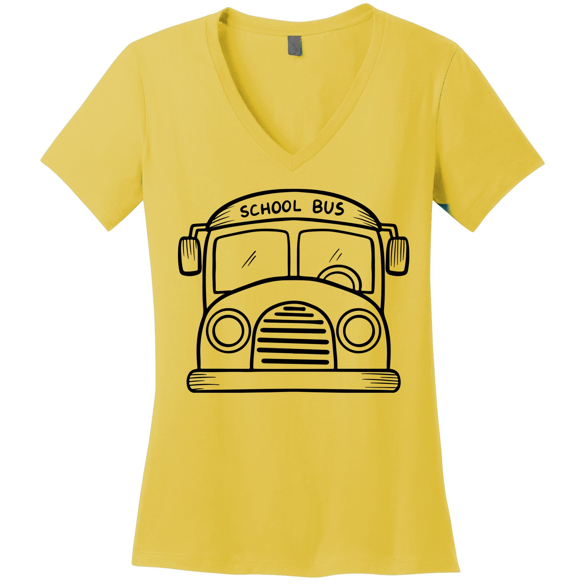 School Bus Costume Halloween Costume Women's V-Neck T-Shirt