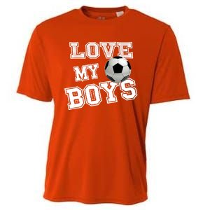 Soccer Ball Cute Soccer Mom Love My Soccer Futbol Funny Gift Cooling Performance Crew T-Shirt