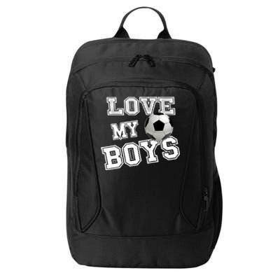 Soccer Ball Cute Soccer Mom Love My Soccer Futbol Funny Gift City Backpack