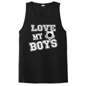 Soccer Ball Cute Soccer Mom Love My Soccer Futbol Funny Gift PosiCharge Competitor Tank