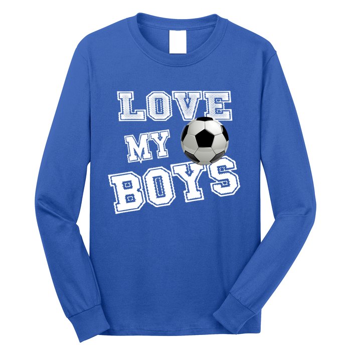 Soccer Ball Cute Soccer Mom Love My Soccer Futbol Funny Gift Long Sleeve Shirt