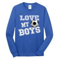 Soccer Ball Cute Soccer Mom Love My Soccer Futbol Funny Gift Tall Long Sleeve T-Shirt