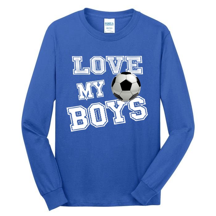 Soccer Ball Cute Soccer Mom Love My Soccer Futbol Funny Gift Tall Long Sleeve T-Shirt