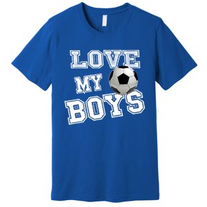 Soccer Ball Cute Soccer Mom Love My Soccer Futbol Funny Gift Premium T-Shirt