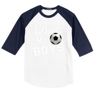 Soccer Ball Cute Soccer Mom Love My Soccer Futbol Funny Gift Baseball Sleeve Shirt