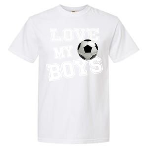 Soccer Ball Cute Soccer Mom Love My Soccer Futbol Funny Gift Garment-Dyed Heavyweight T-Shirt