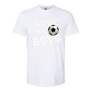 Soccer Ball Cute Soccer Mom Love My Soccer Futbol Funny Gift Softstyle CVC T-Shirt