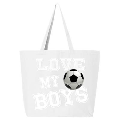 Soccer Ball Cute Soccer Mom Love My Soccer Futbol Funny Gift 25L Jumbo Tote