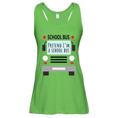 School Bus Costume Adult Funny Halloween Ladies Essential Flowy Tank