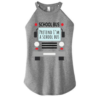 School Bus Costume Adult Funny Halloween Women’s Perfect Tri Rocker Tank