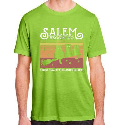 Salem Broom Company Est 1692 Halloween Salem Witch Cat Broom Gift Adult ChromaSoft Performance T-Shirt