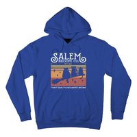 Salem Broom Company Est 1692 Halloween Salem Witch Cat Broom Gift Hoodie