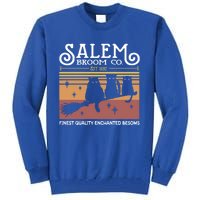 Salem Broom Company Est 1692 Halloween Salem Witch Cat Broom Gift Tall Sweatshirt