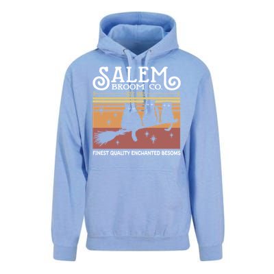 Salem Broom Company Est 1692 Halloween Salem Witch Cat Broom Gift Unisex Surf Hoodie