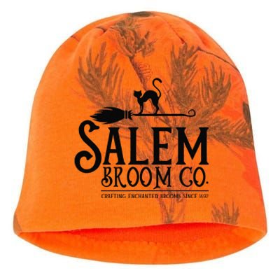 Salem Broom Company Witch Costume Funny Halloween Black Cat Kati - Camo Knit Beanie