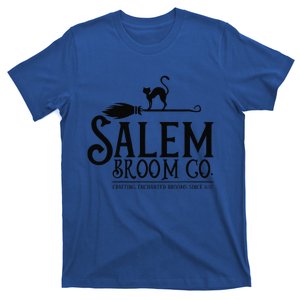 Salem Broom Company Witch Costume Funny Halloween Black Cat T-Shirt