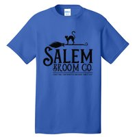 Salem Broom Company Witch Costume Funny Halloween Black Cat Tall T-Shirt