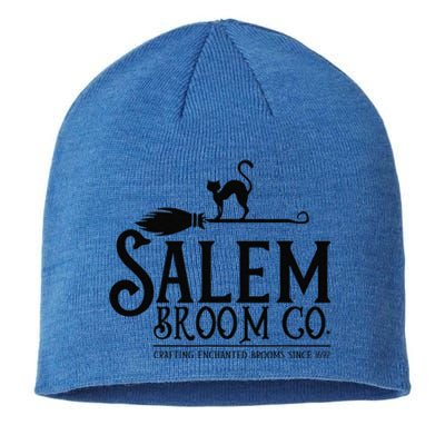 Salem Broom Company Witch Costume Funny Halloween Black Cat Sustainable Beanie