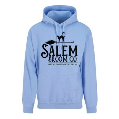 Salem Broom Company Witch Costume Funny Halloween Black Cat Unisex Surf Hoodie