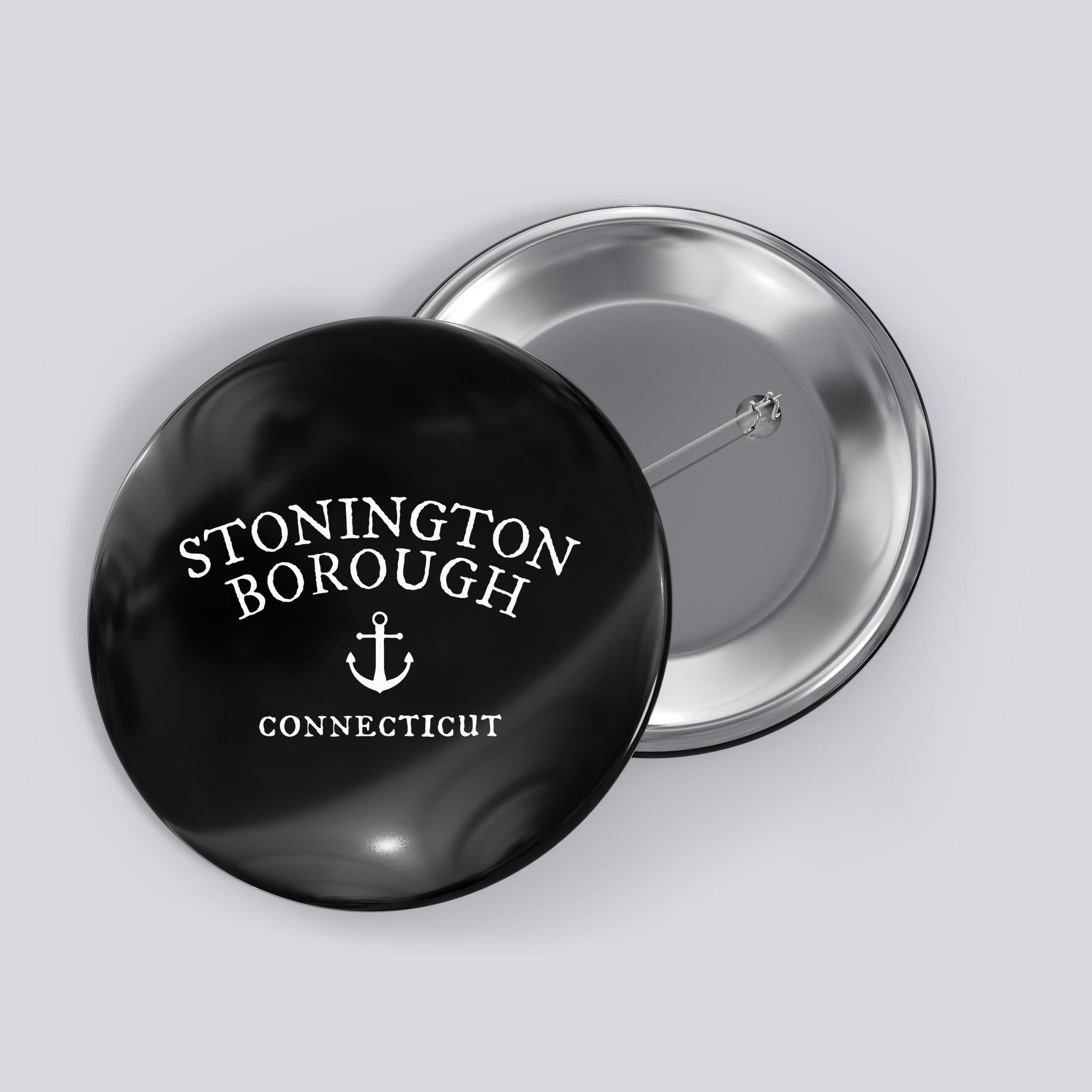 Stonington Borough Ct Connecticut Nautical Sea Town Button