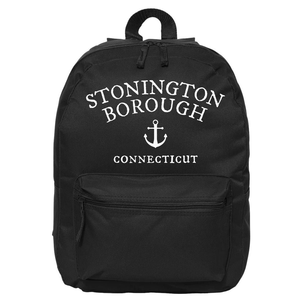 Stonington Borough Ct Connecticut Nautical Sea Town 16 in Basic Backpack