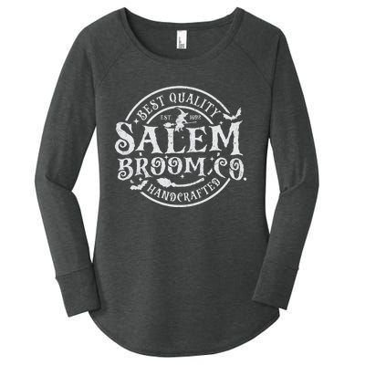 Salem Broom Company Est 1692 Halloween Classic Funny Witch Women's Perfect Tri Tunic Long Sleeve Shirt