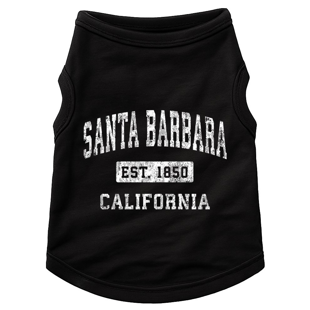 Santa Barbara California Ca Vintage Established Sports Doggie Tank