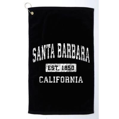 Santa Barbara California Ca Vintage Established Sports Golf Towel