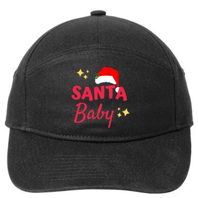 Santa Baby Christmas 7-Panel Snapback Hat