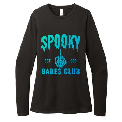 Spooky Babes Club Halloween Salem Witchy Spooky Season Gift Womens CVC Long Sleeve Shirt