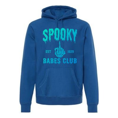 Spooky Babes Club Halloween Salem Witchy Spooky Season Gift Premium Hoodie