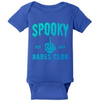 Spooky Babes Club Halloween Salem Witchy Spooky Season Gift Baby Bodysuit