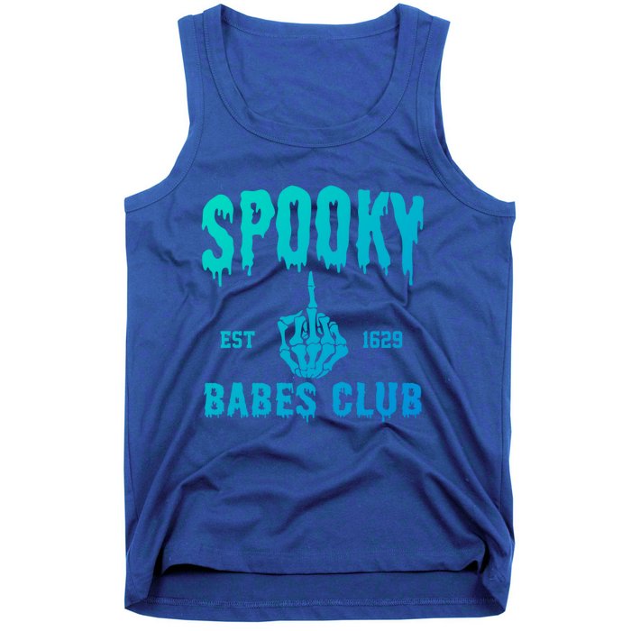 Spooky Babes Club Halloween Salem Witchy Spooky Season Gift Tank Top