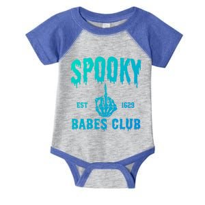 Spooky Babes Club Halloween Salem Witchy Spooky Season Gift Infant Baby Jersey Bodysuit