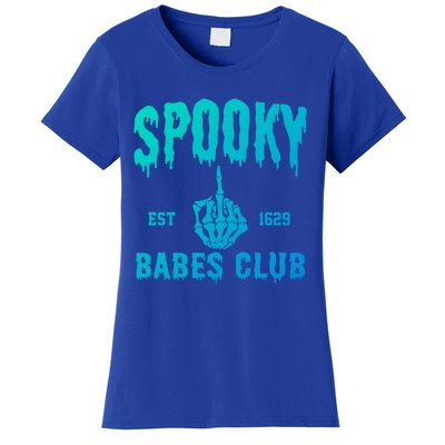 Spooky Babes Club Halloween Salem Witchy Spooky Season Gift Women's T-Shirt