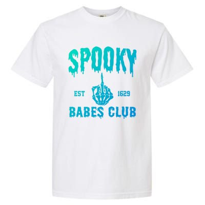 Spooky Babes Club Halloween Salem Witchy Spooky Season Gift Garment-Dyed Heavyweight T-Shirt