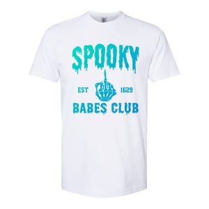 Spooky Babes Club Halloween Salem Witchy Spooky Season Gift Softstyle CVC T-Shirt