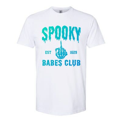 Spooky Babes Club Halloween Salem Witchy Spooky Season Gift Softstyle CVC T-Shirt