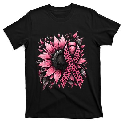 Sunflower Breast Cancer Awareness T-Shirt