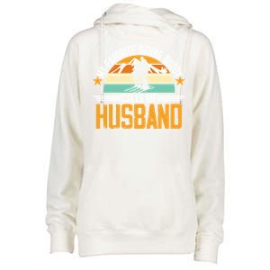 Skiing Buddy Calls Me Husband Ski Snow Skier Sports Graphic Gift Womens Funnel Neck Pullover Hood